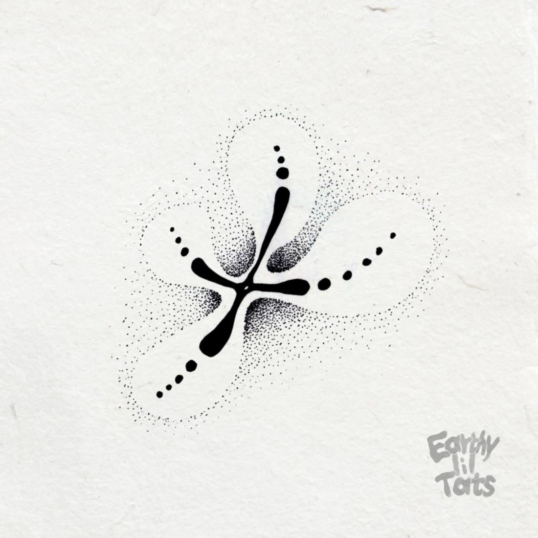 Flash design: Negative Space Flower