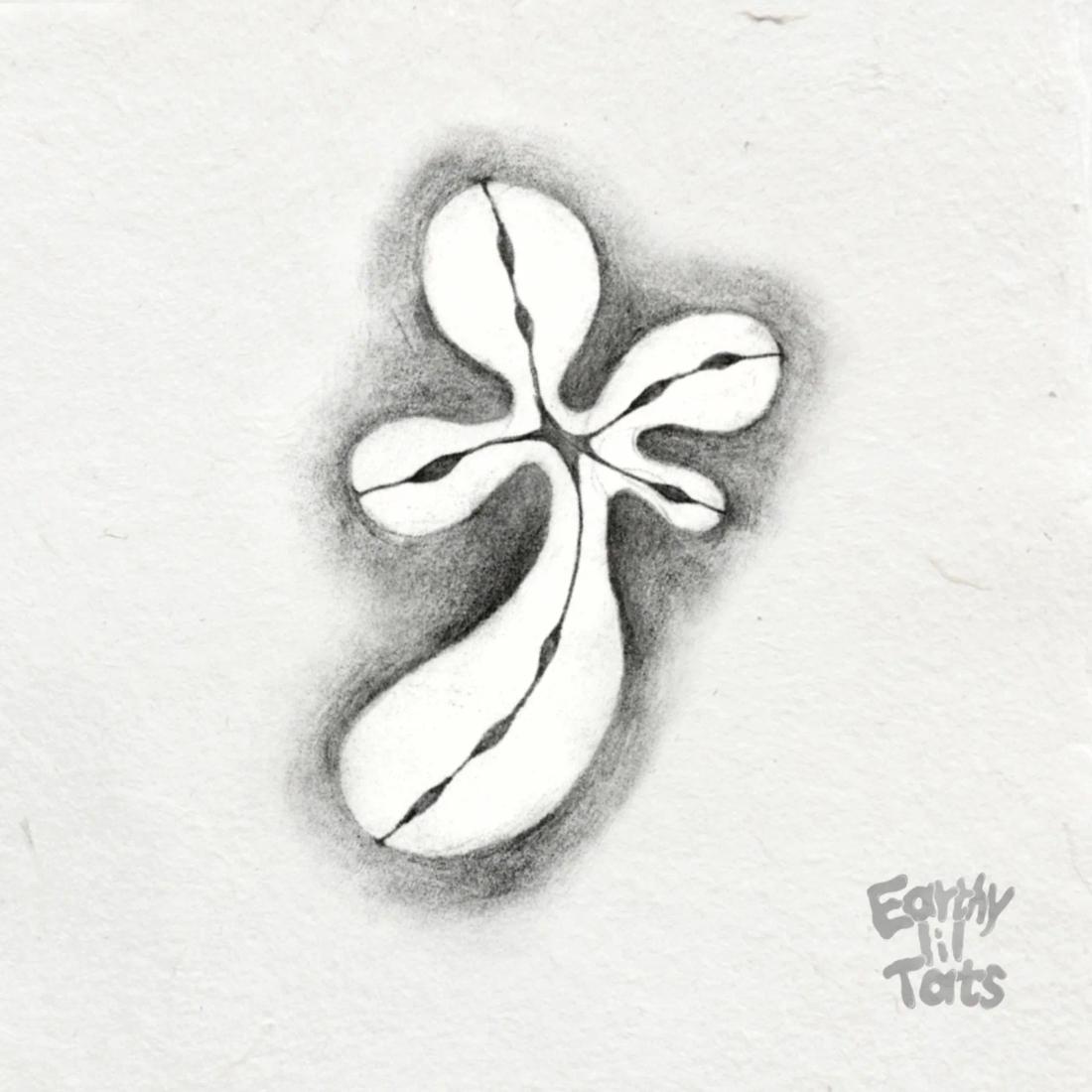 Flash design: Negative Space Flower