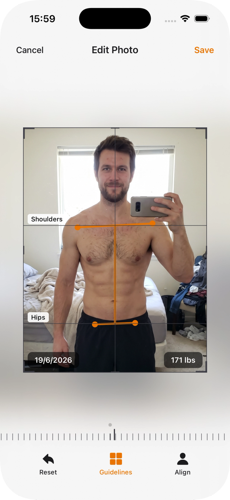 Auto alignment feature in Body Tracker