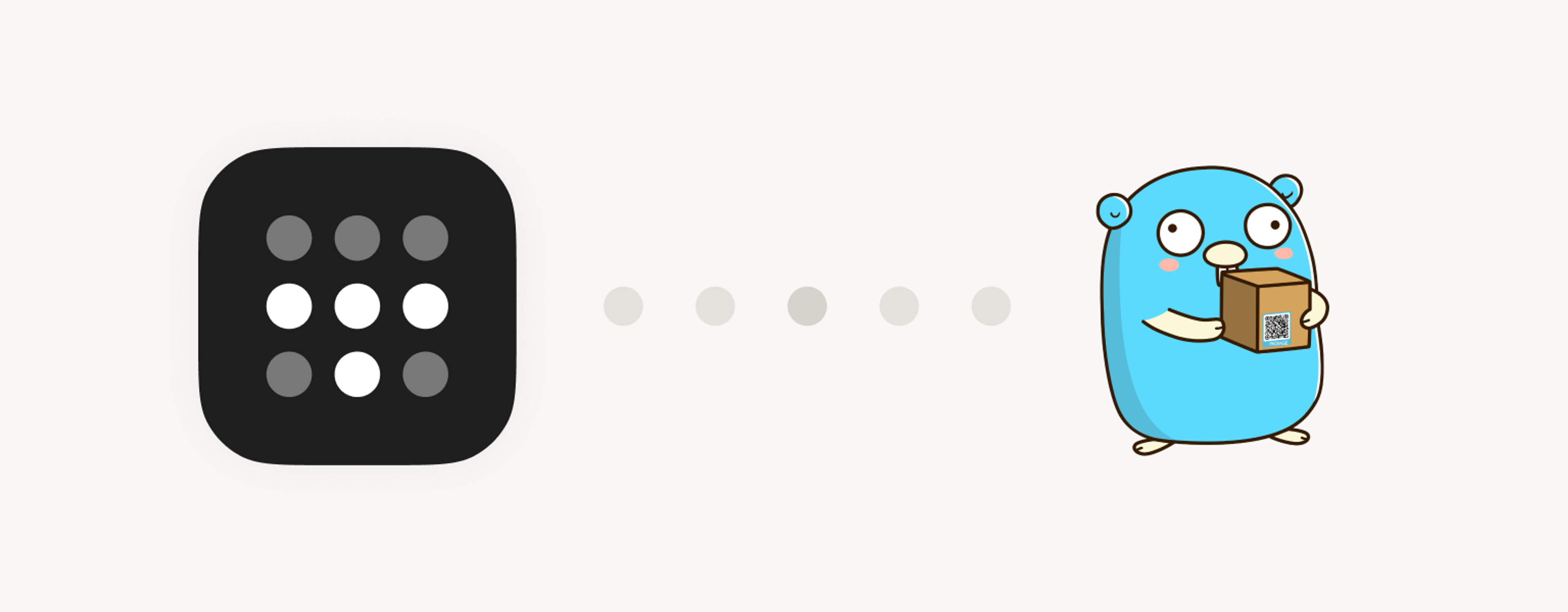 The Tailscale and UpSnap logos, separated by five gray dots