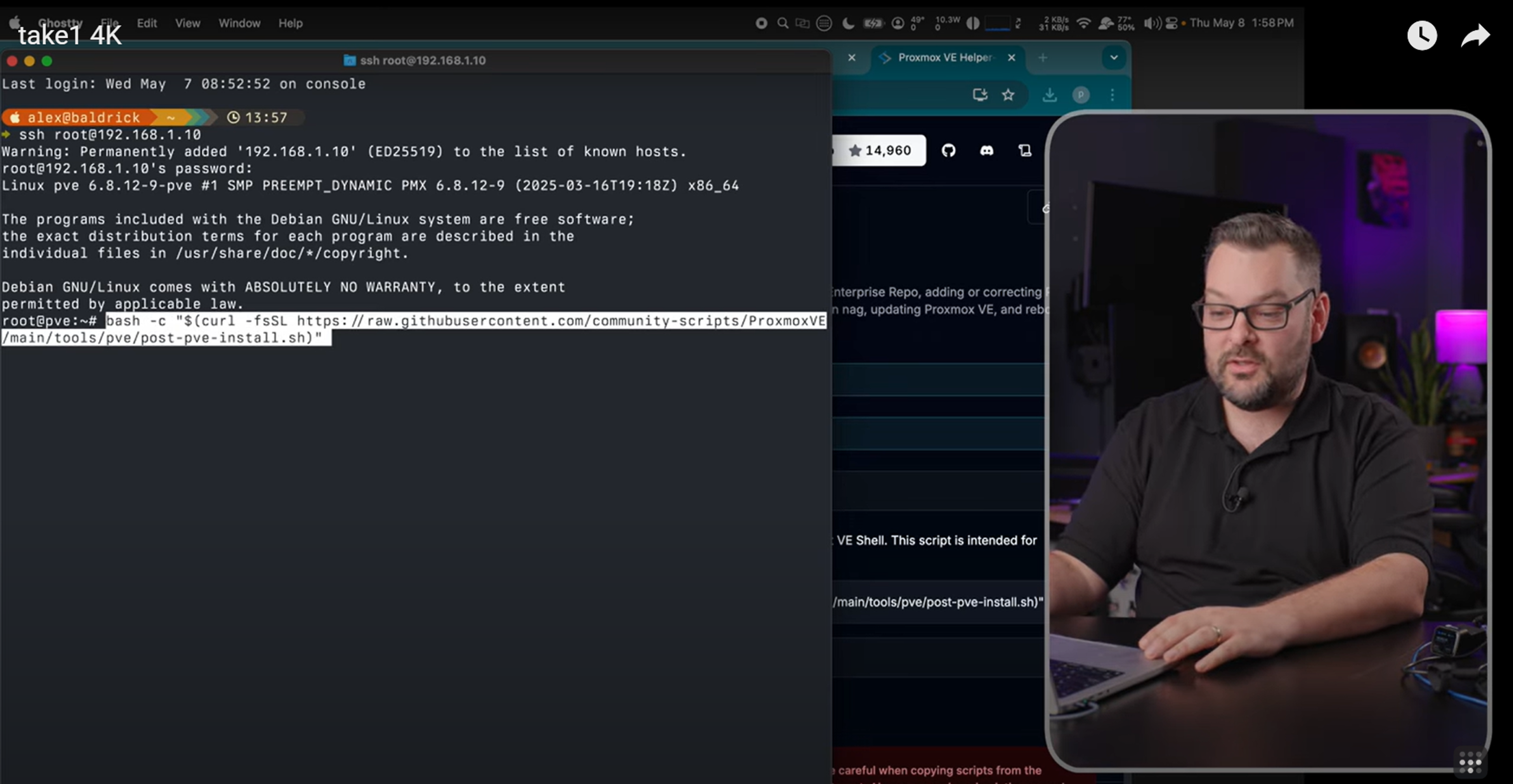 Alex runing the PromoxVE script