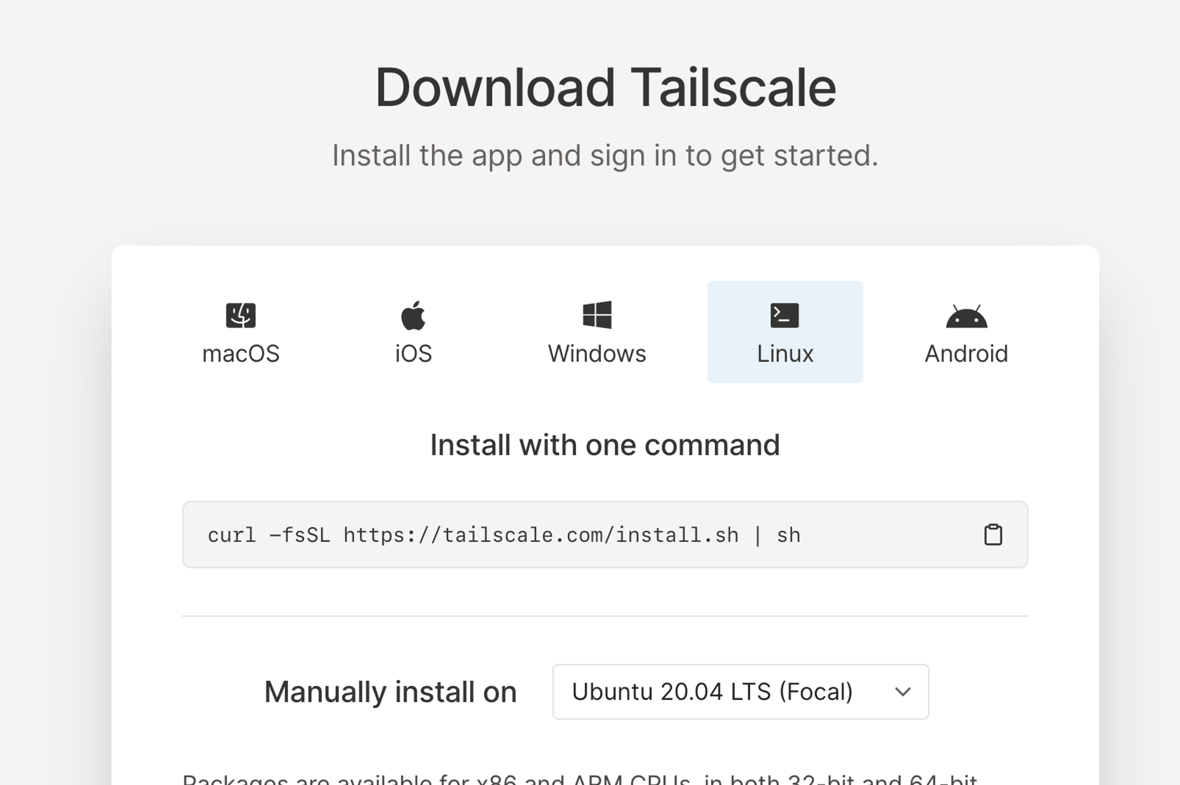 download tailscale
