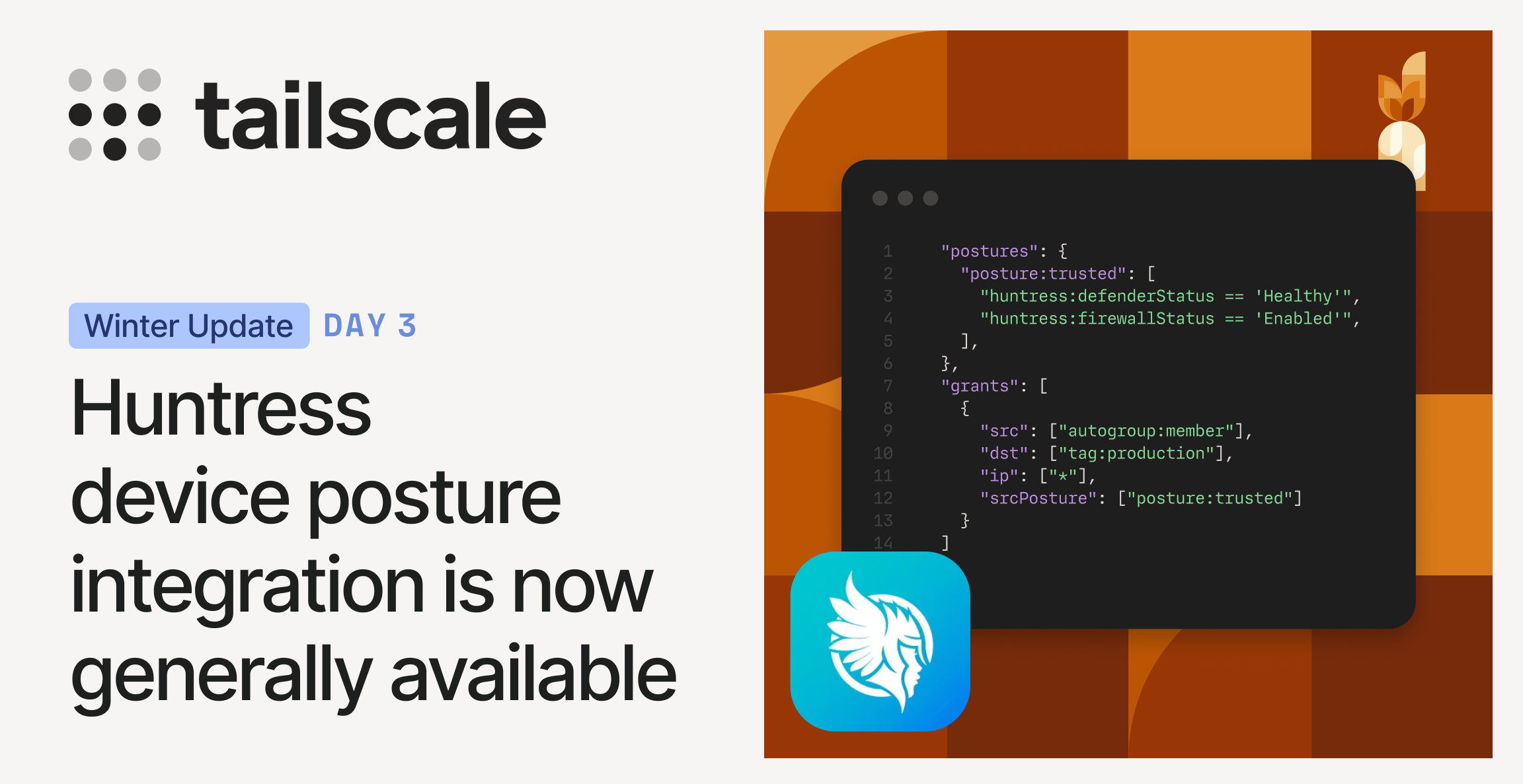 Huntress device posture integration is now generally available