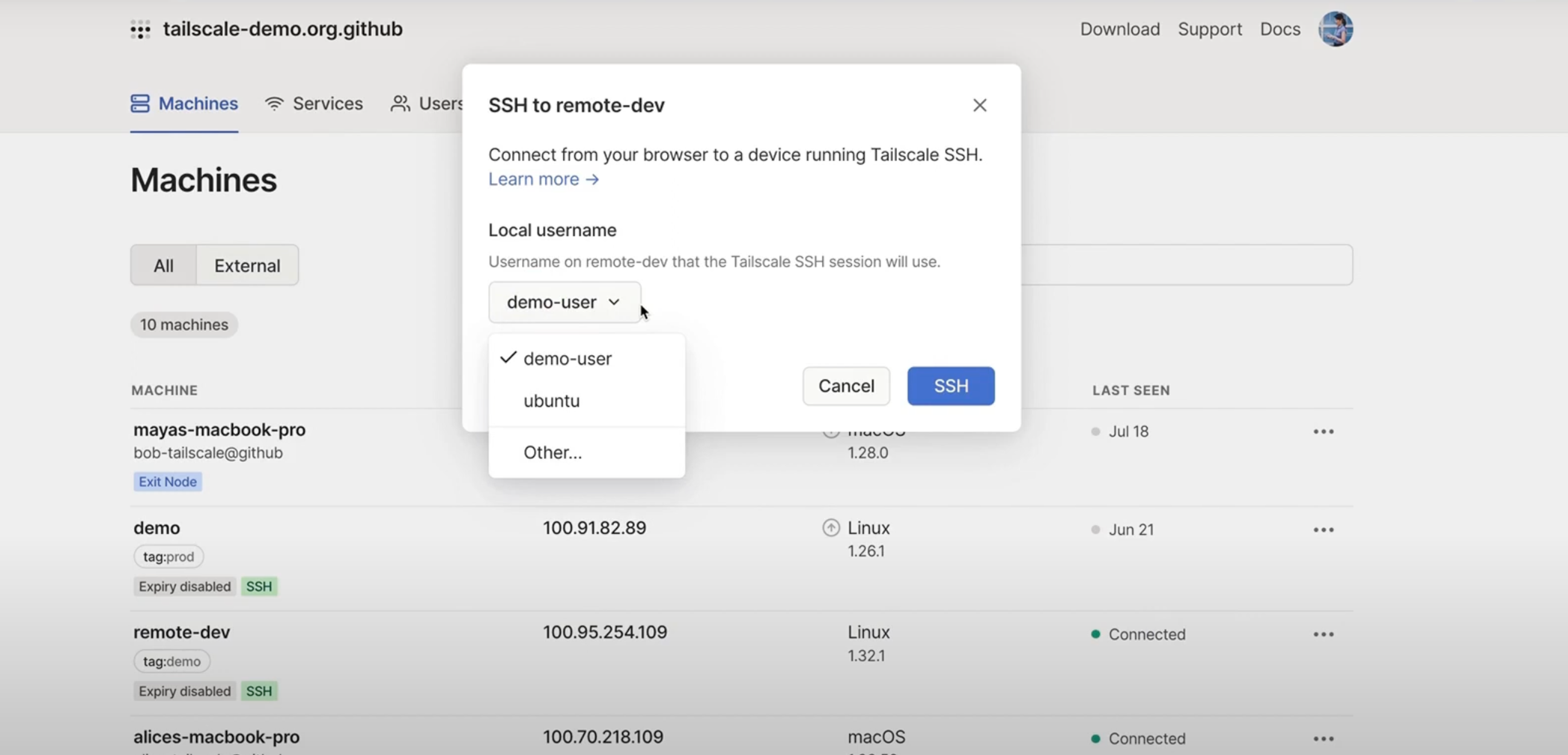 Image of an ACL file