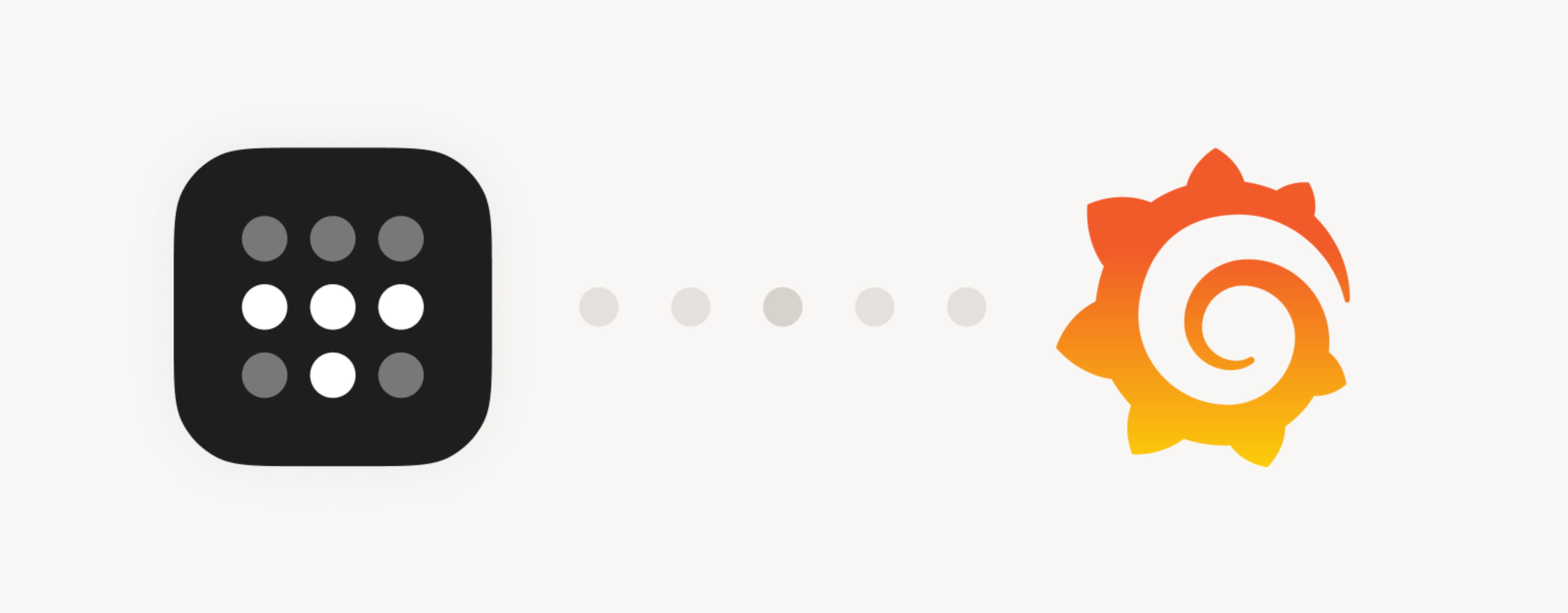 Tailscale and Grafana logos connected by dots.