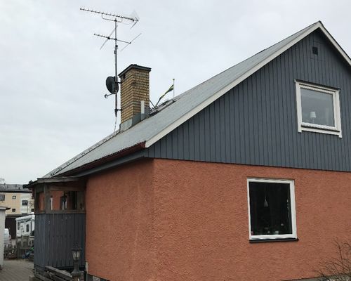 Takomläggning plåttak, Upplands Bro, bild 2