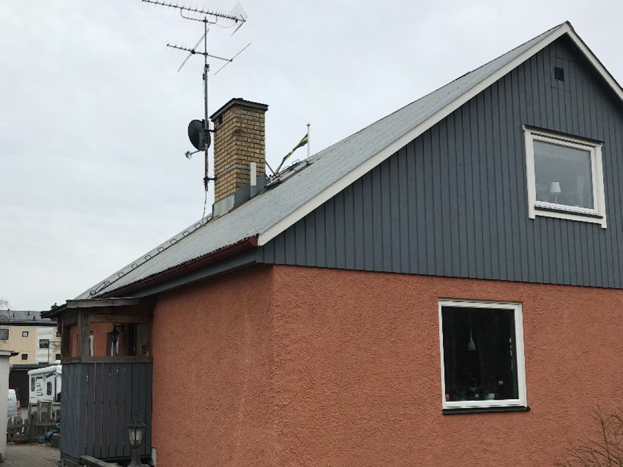 Takomläggning plåttak, Upplands Bro, bild 2
