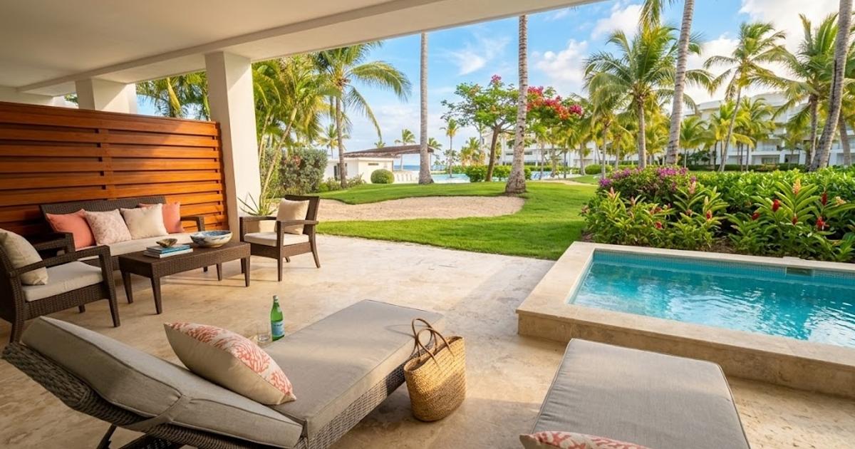 Spectacular Luxury Apartment (2 Bed) with Piscuzzi and Private Beach View – Sotogrande, Cap Cana