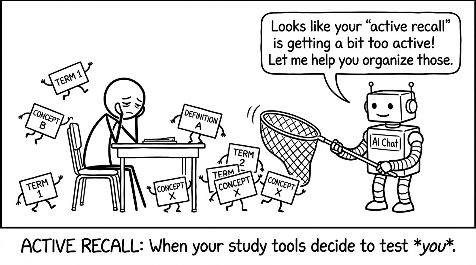 Flashcards trying to escape