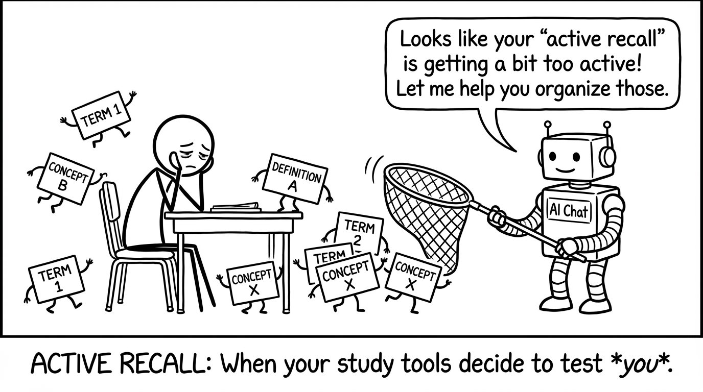 Flashcards trying to escape