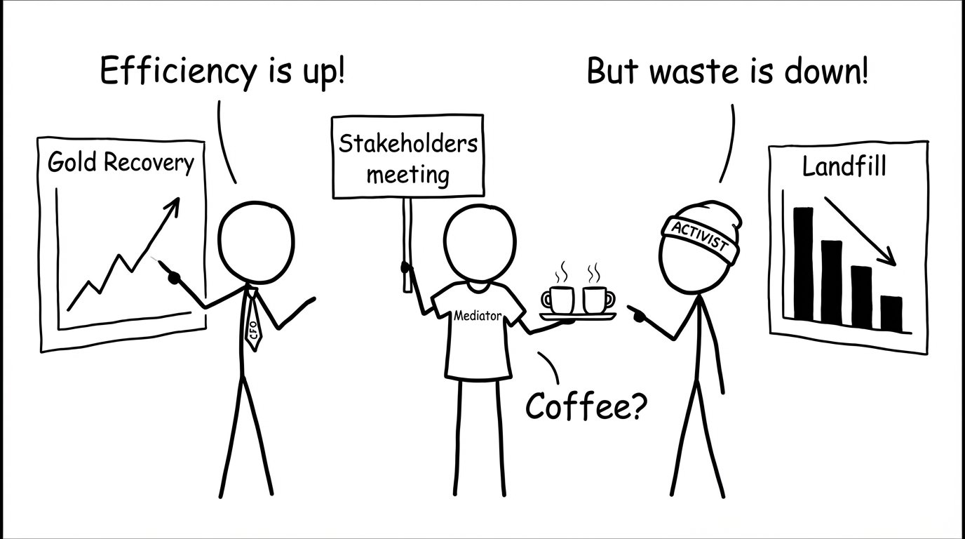 Stakeholder meeting chaos (but with coffee)