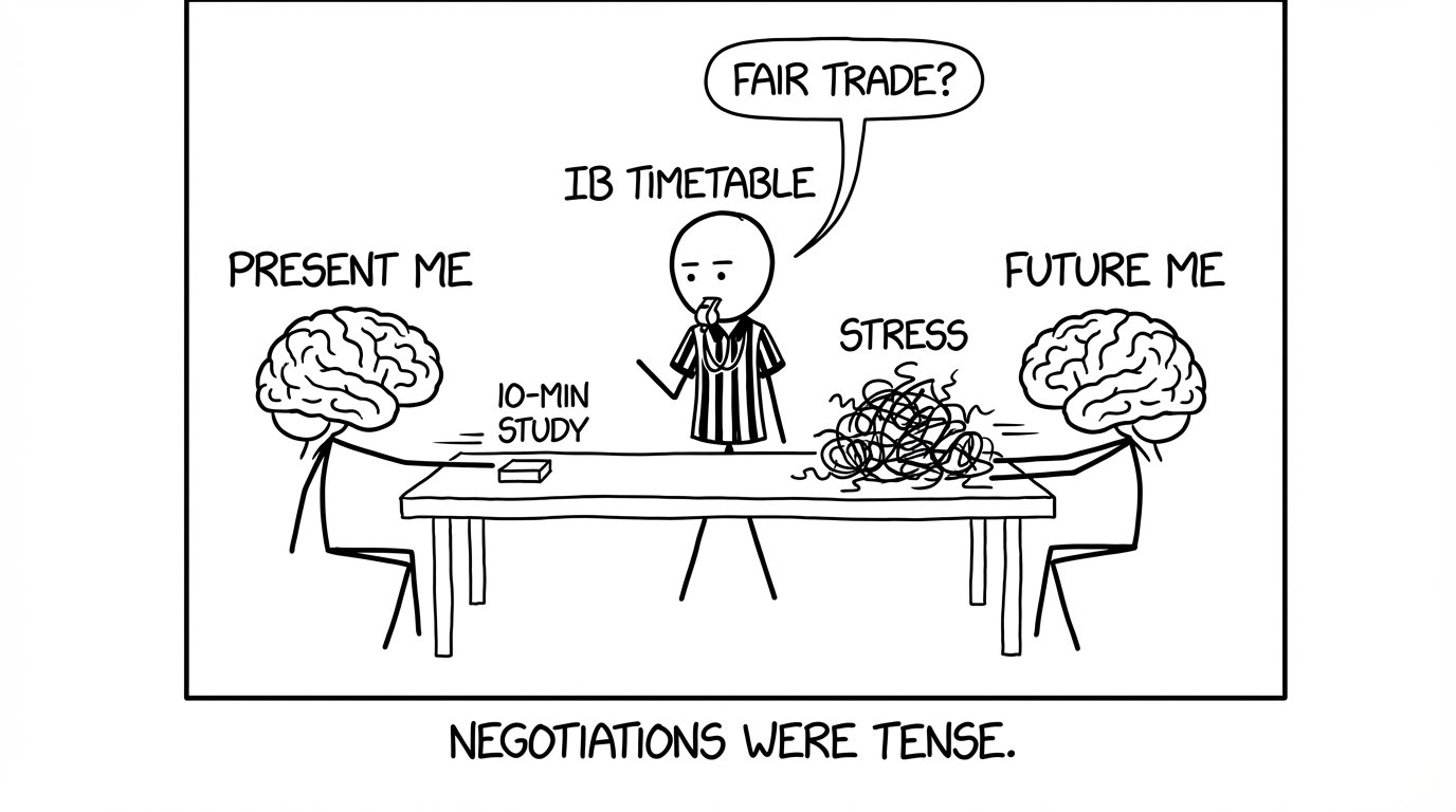 Future Me vs Present Me negotiating study time
