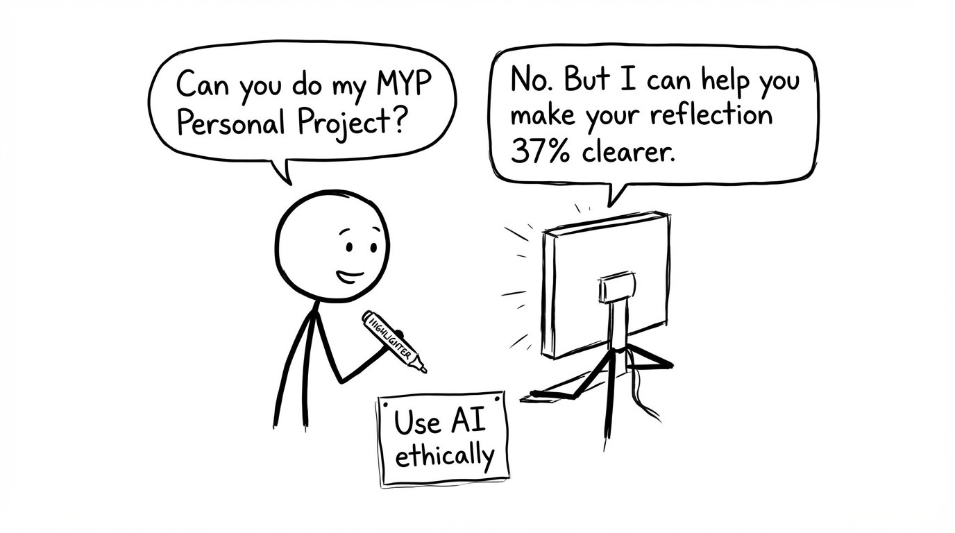 AI chatbot: “No, but I can help make your reflection clearer”
