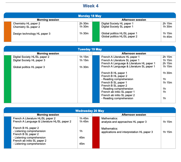 IB Exam Dates & Timetable 2026: All Subjects | All Exam Zones
