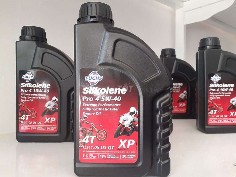 Đâu là sự khác biệt giữa dầu nhớt Fuchs Silkolene Pro 10w40 và 5w40?