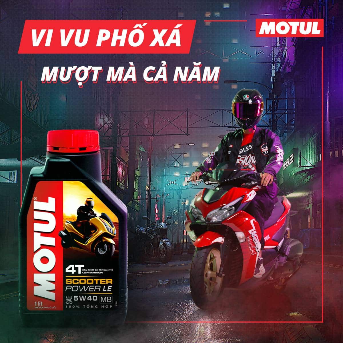 Dầu nhớt Motul - Nguyên liệu vàng cho động cơ xe máy