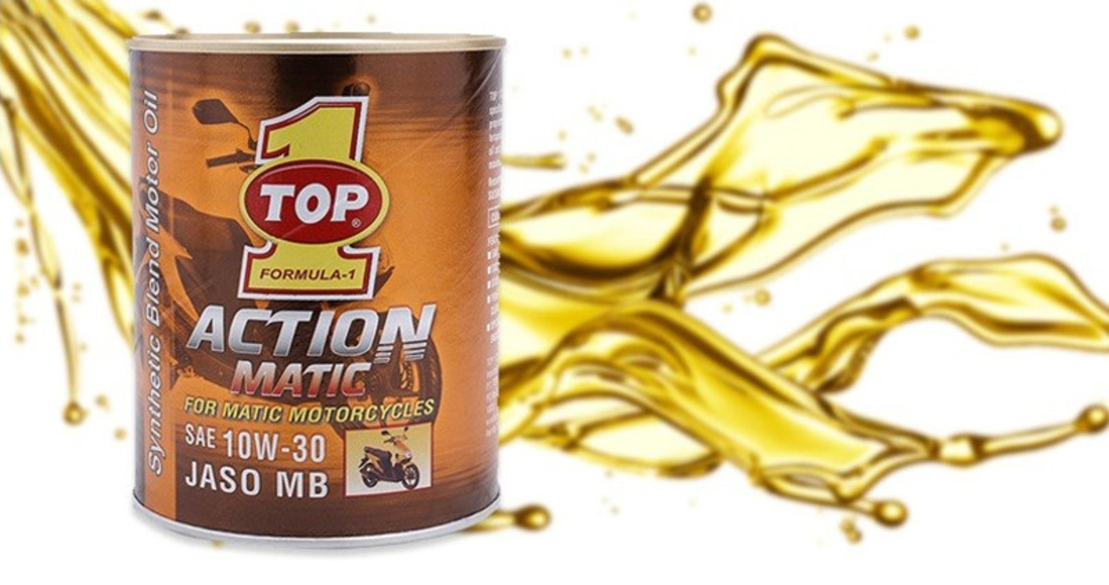 Cứ 2.500 - 4.000 km, bạn nên thay dầu nhớt Top 1 Action Matic 10W-30MB cho xe 1 lần