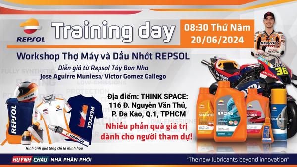 ĐĂNG KÝ THAM DỰ NGAY: Workshop Training Repsol Cho Các Thợ Máy - Chinh Phục Sức Mạnh Công Nghệ GP