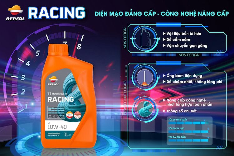 REPSOL ra mắt thiết kế và công nghệ mới cho dầu nhớt xe máy