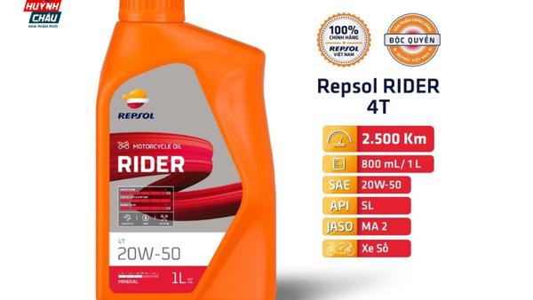 Nhớt Repsol Rider - Dòng nhớt bảo vệ tốt nhất cho động cơ xe máy