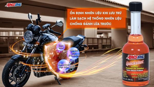 Khi xăng E10 Là Tương Lai - Amsoil Quickshot Chính Là Tấm Khiên Bảo Vệ Động Cơ Của Bạn