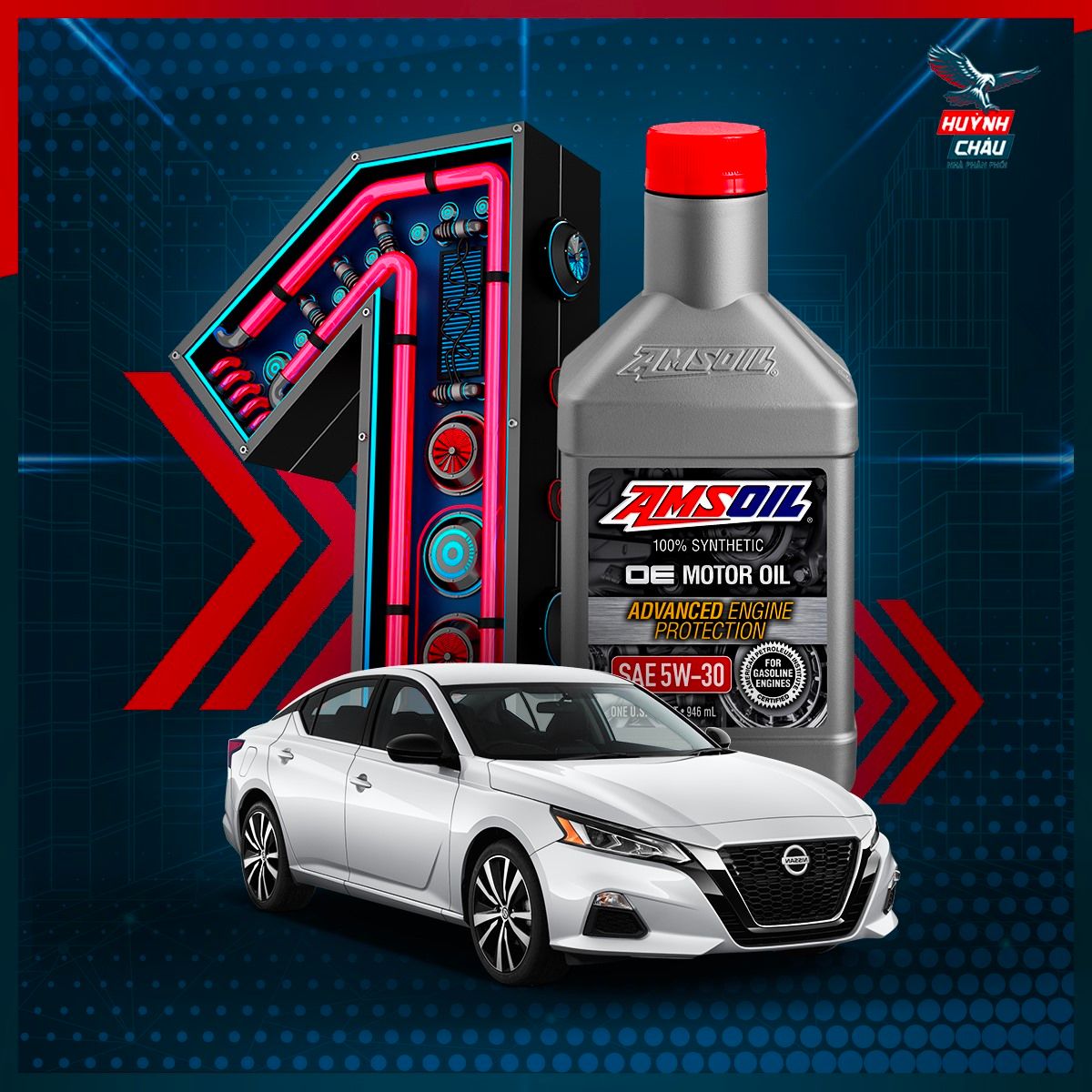 Giới Thiệu Tổng Quan Dầu Nhớt Xe Hơi Ô Tô Tổng Hợp AMSOIL OE