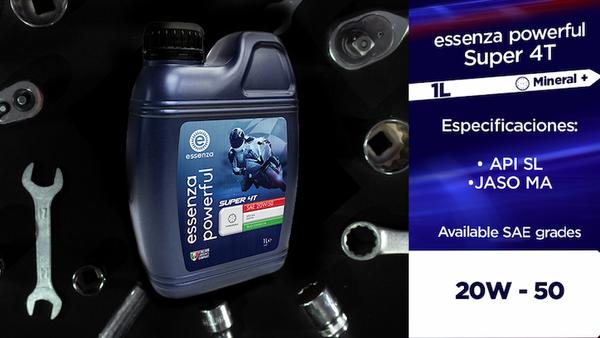 Essenza Powerful Super 20w50 - dòng dầu nhớt tuyệt vời dành cho xe 4 thì