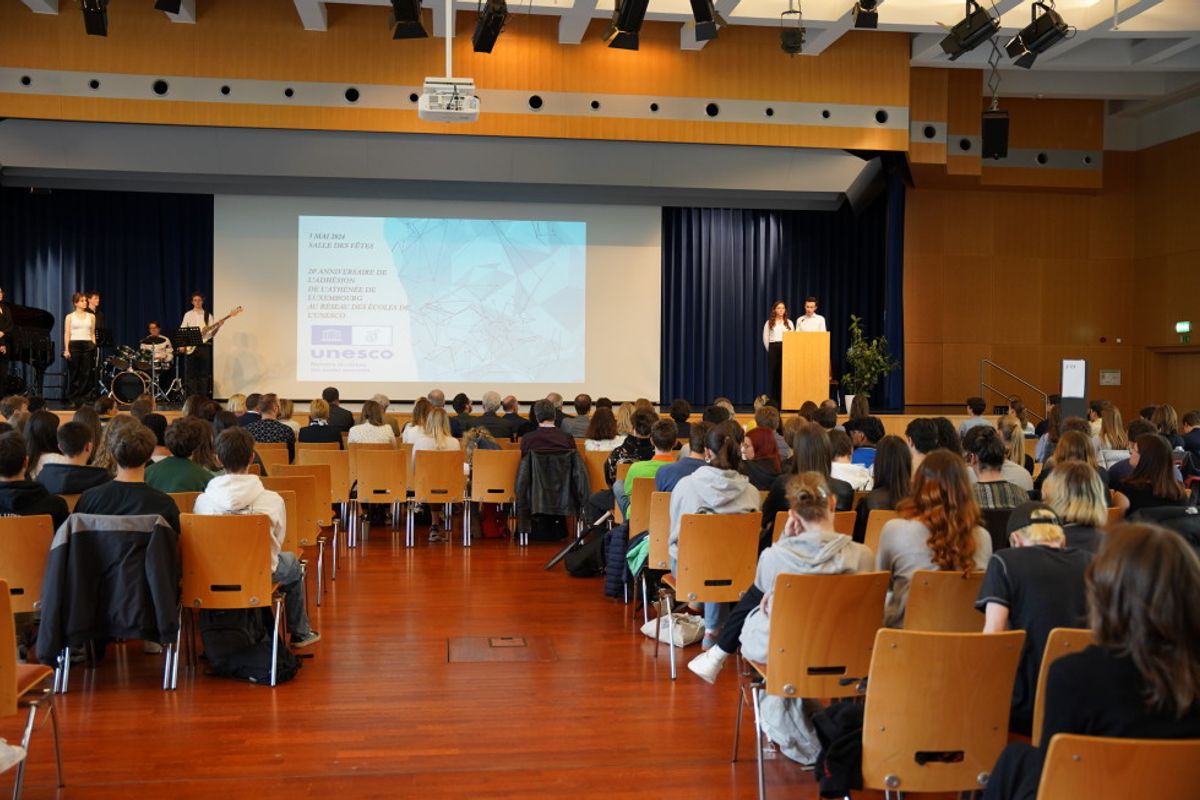 20. Anniversaire vun der Adhésioun vum Kolléisch an de réSEAU des Écoles associées de l’UNESCO