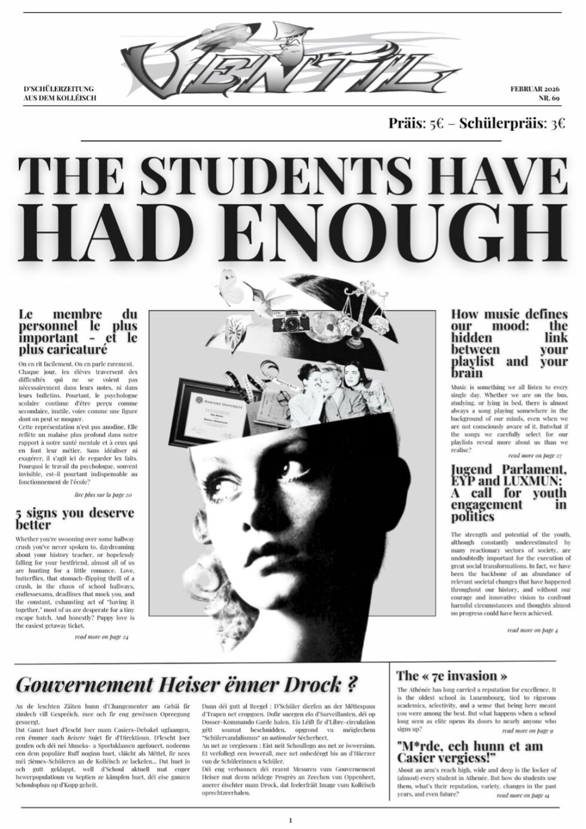 D'VENTIL: D'SCHÜLERZEITUNG AUS DEM KOLLÉISCH