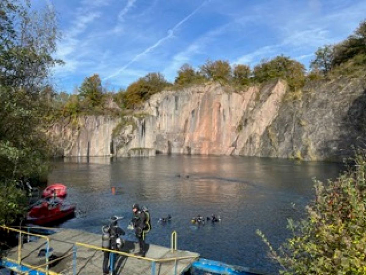 L'OAQUA1 visite la carrière de Vodelée.