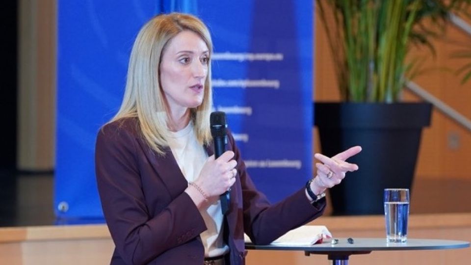 Visite de Mme Roberta Metsola, Présidente du Parlement européen à l'AL