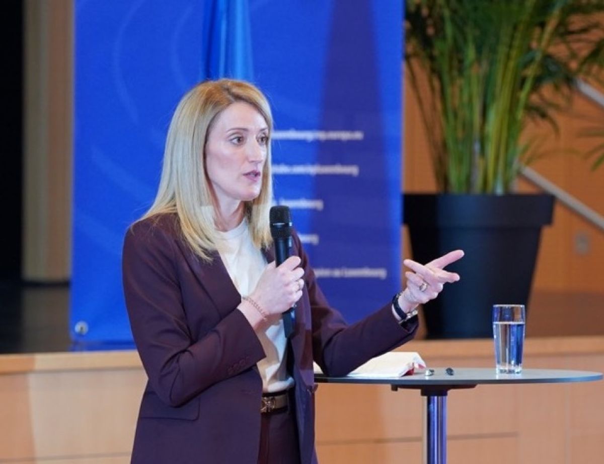 Visite de Mme Roberta Metsola, Présidente du Parlement européen à l'AL