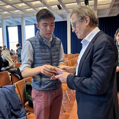 NOBEL PRIZE WINNER BEN L. FERINGA MEETS OUR STUDENTS — photo 2