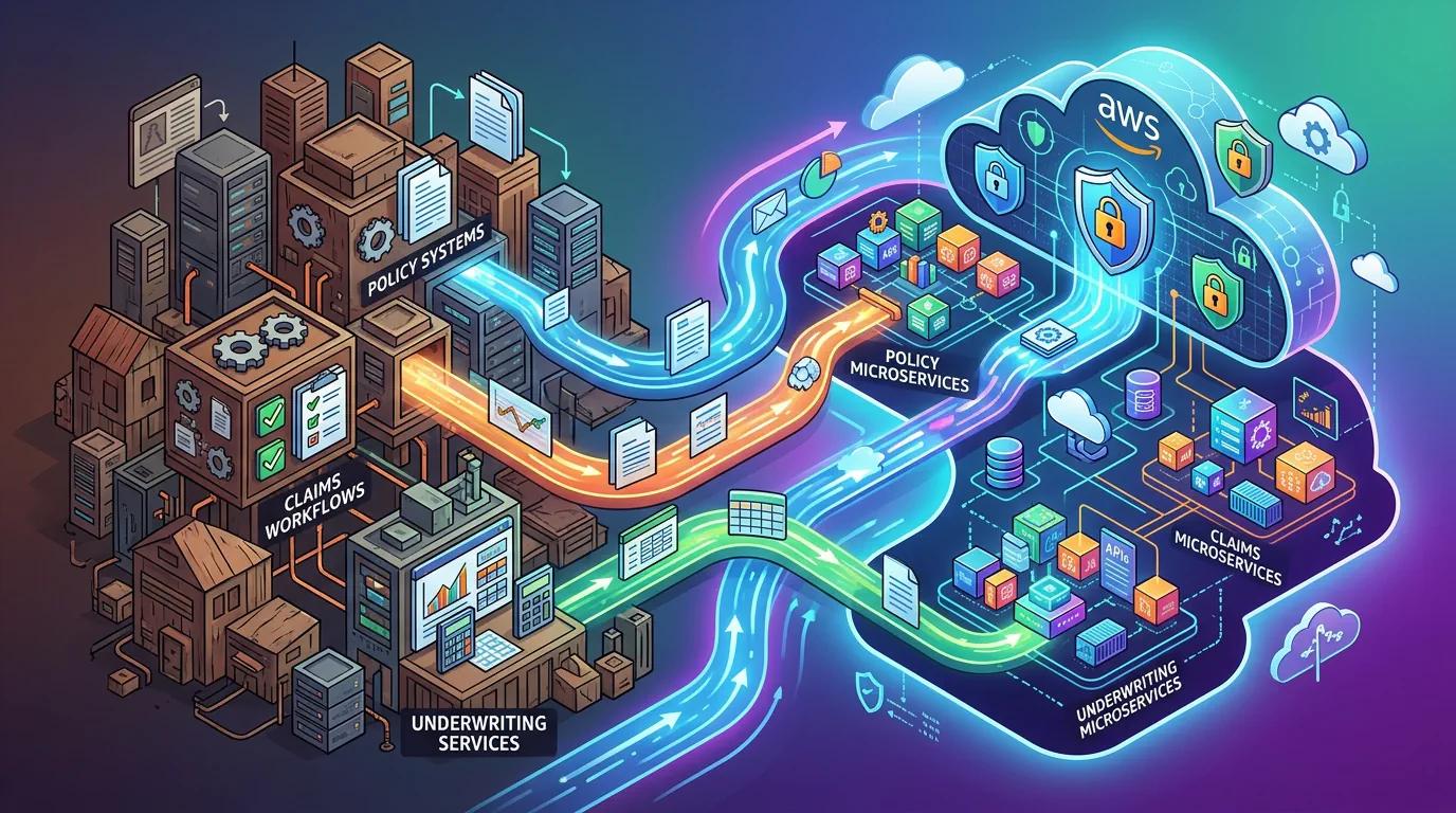 Specialty insurance .net framework aws modernization