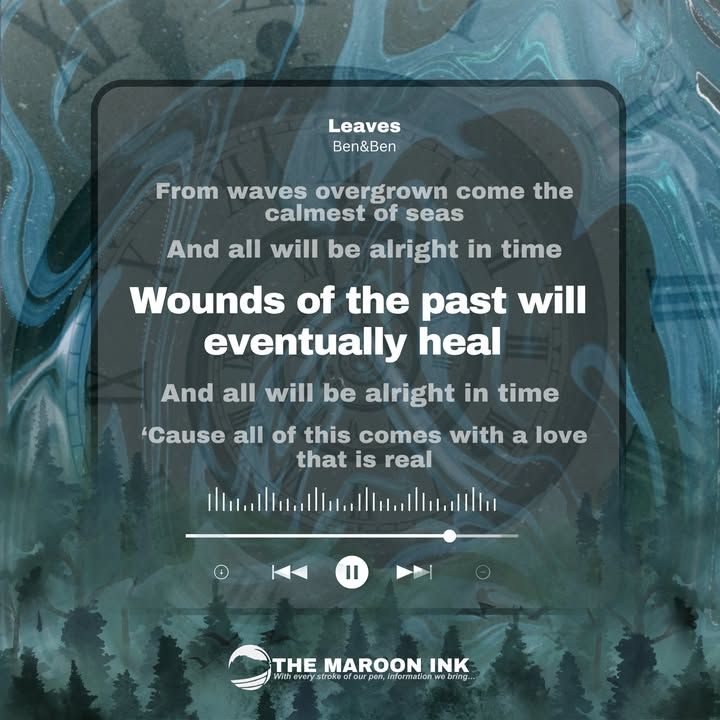 Wounds of the past will eventually heal, and all will be alright in time...