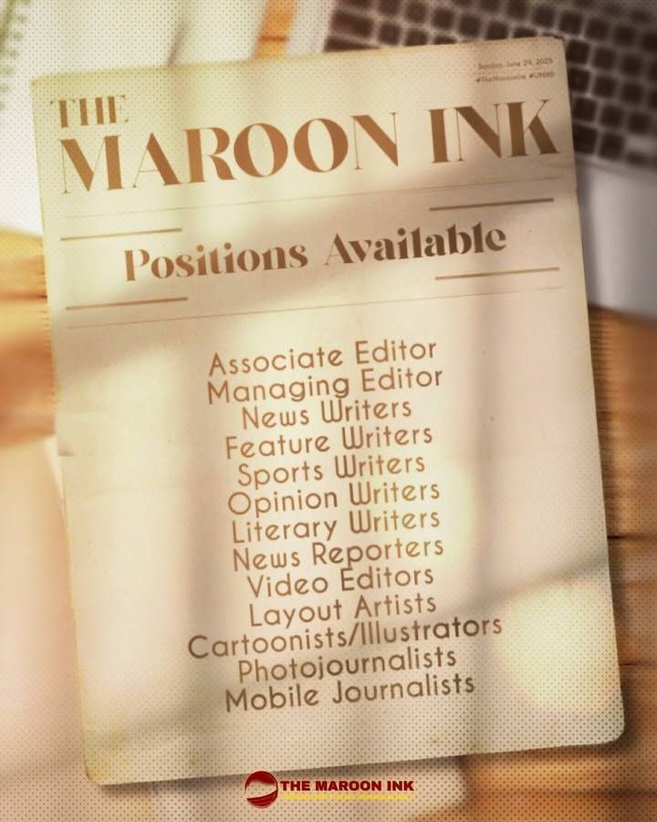 APPLICATIONS | Be part of The Maroon Ink!