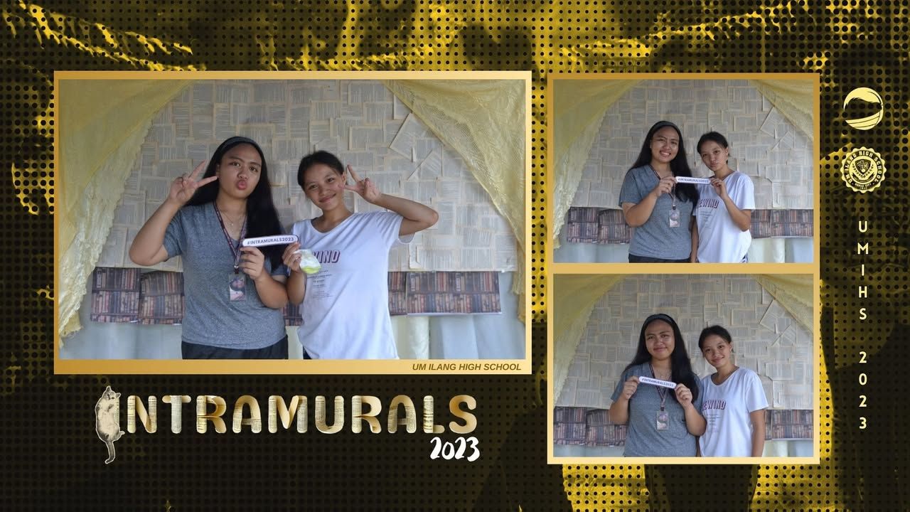INTRAMURALS 2023 | UMians posed in the photo booth offered by The Maroon...
