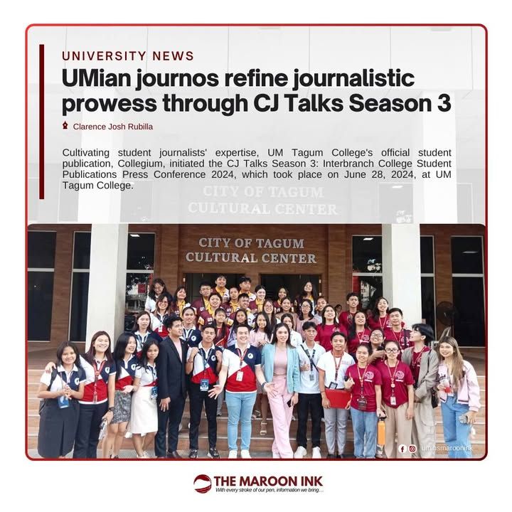 UNIVERSITY NEWS | UMian journos refine journalistic prowess through CJ T...