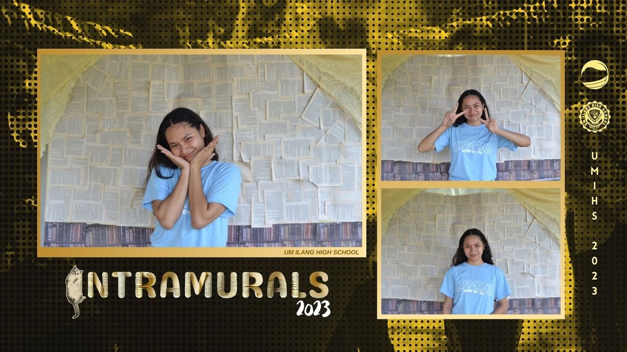 INTRAMURALS 2023 | UMians posed in the photo booth offered by The Maroon...