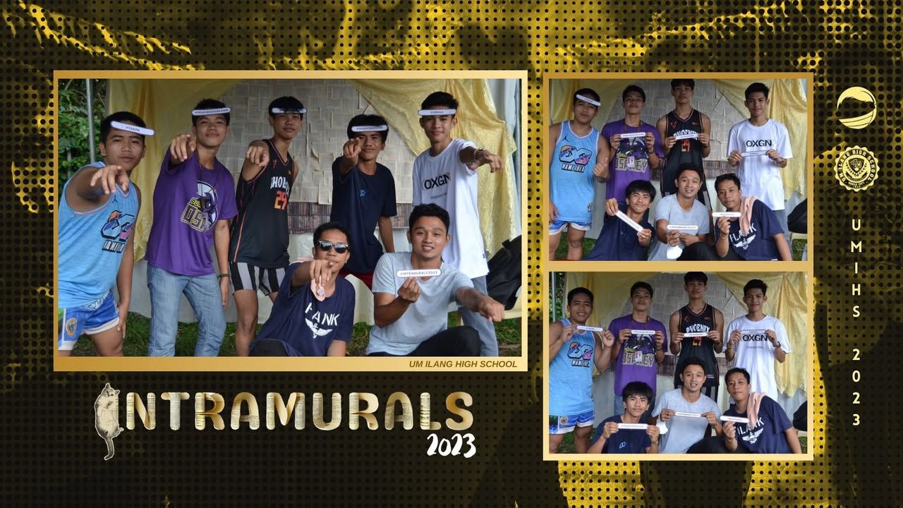 INTRAMURALS 2023 | UMians posed in the photo booth offered by The Maroon...
