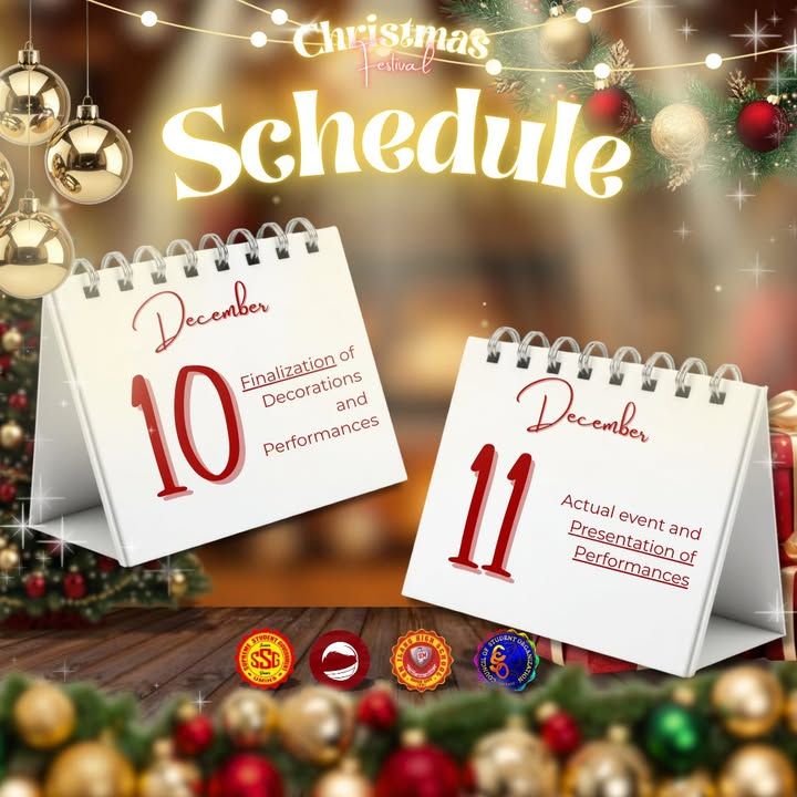 CHRISTMAS FEST | Changes in Schedule