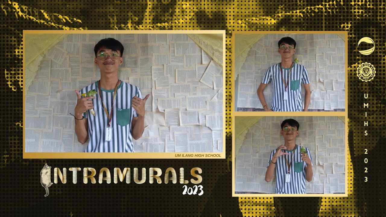 INTRAMURALS 2023 | UMians posed in the photo booth offered by The Maroon...