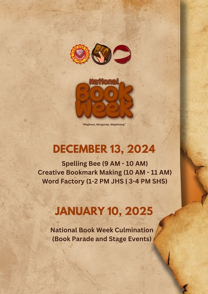 NATIONAL BOOK WEEK 2024 | Please be guided by the schedules for the Nati...
