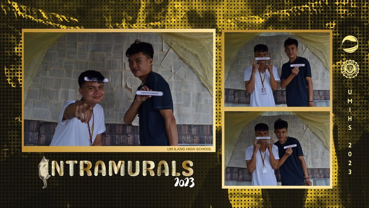 INTRAMURALS 2023 | UMians posed in the photo booth offered by The Maroon...