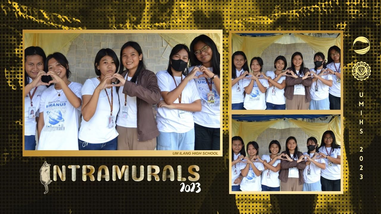 INTRAMURALS 2023 | UMians posed in the photo booth offered by The Maroon...