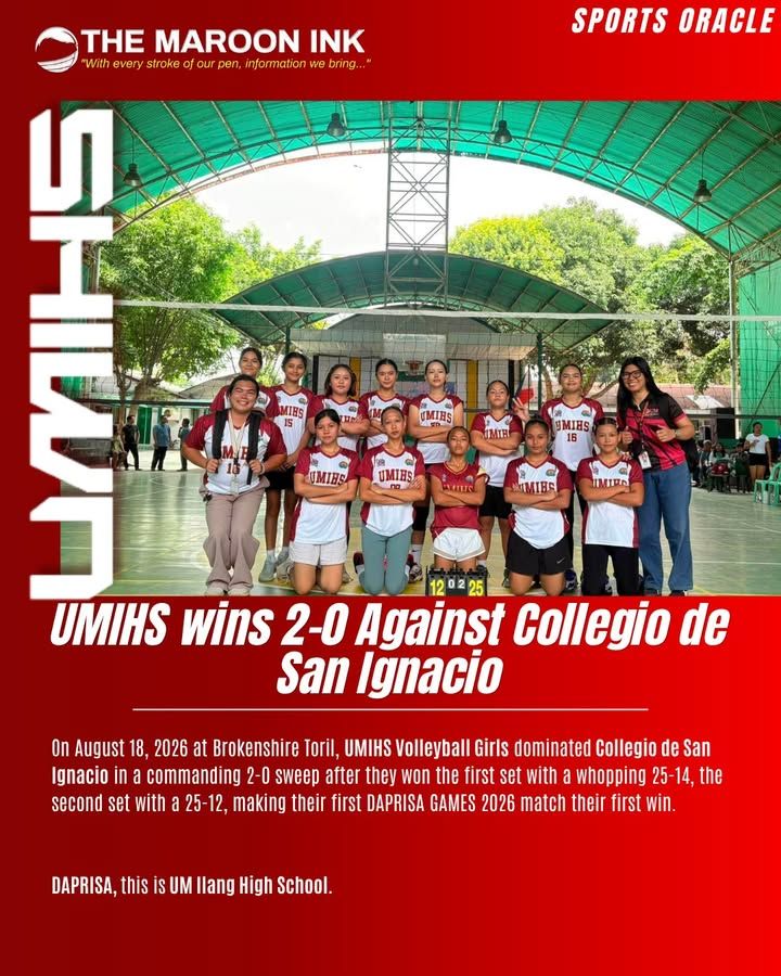 SPORTS NEWS | UMIHS Volleball Girls Dominates the court 2-0.