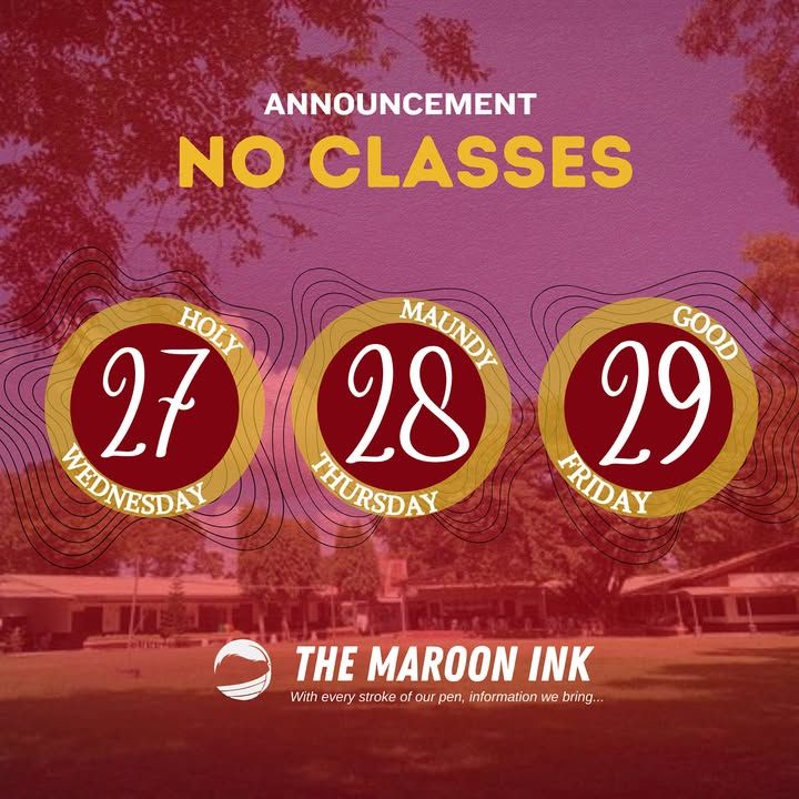 UNIVERSITY NEWS | An advisory in observance of the Holy Week season has...