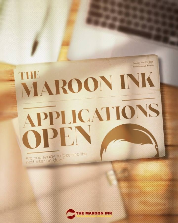 APPLICATIONS | Be part of The Maroon Ink!
