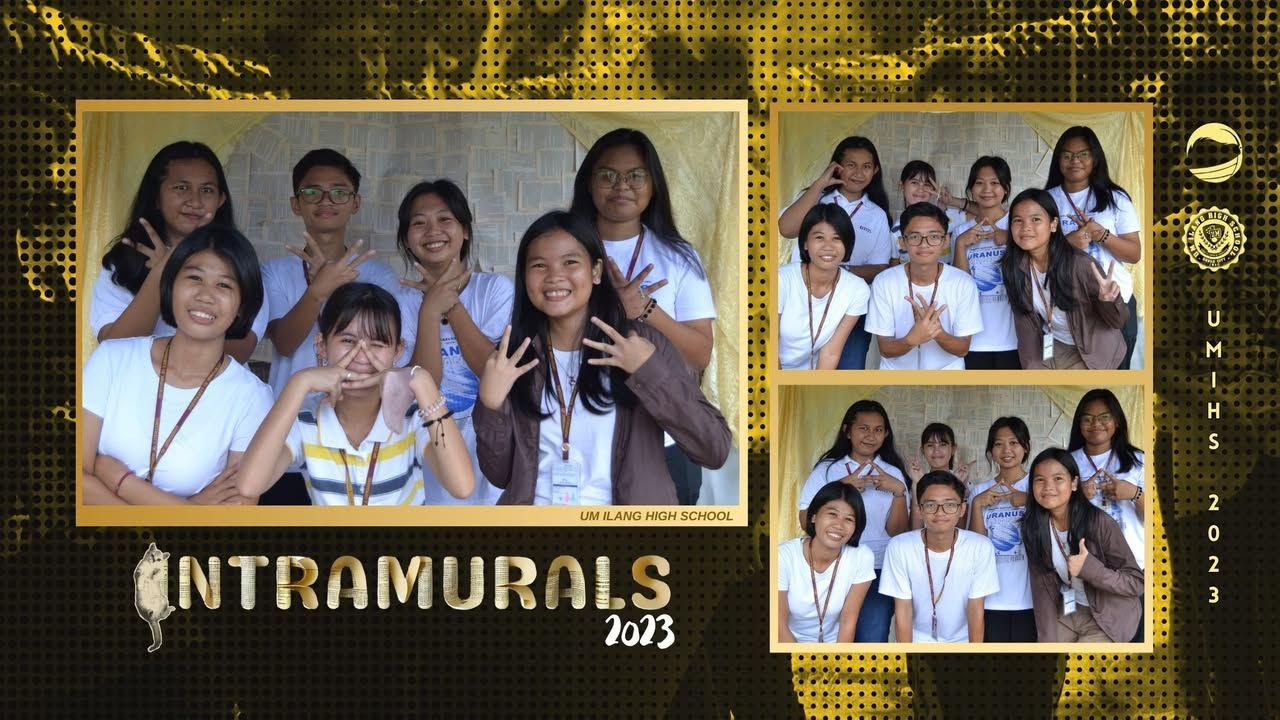 INTRAMURALS 2023 | UMians posed in the photo booth offered by The Maroon...