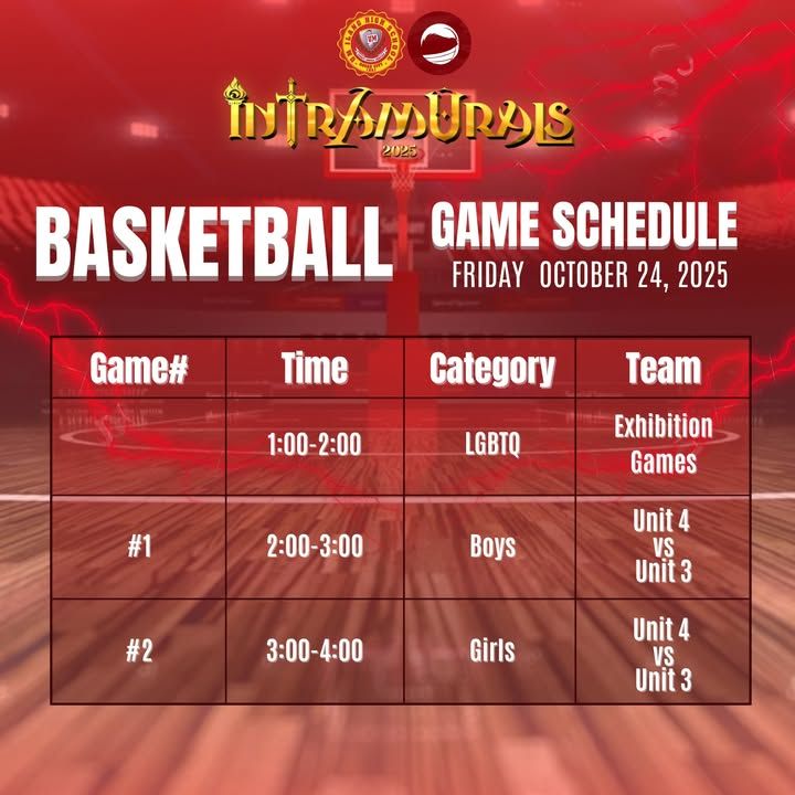 UMIHS Intramurals 2025 | Basketball Game Schedule